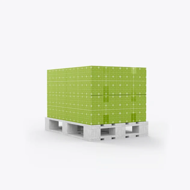 Pallet with Kraft Boxes Mockup 5 pallet with kraft boxes mockup3