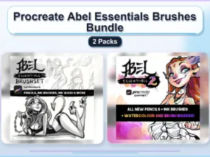 procreate abel essentials brushes bundle 2 packs collage e7ace02b 1779183617