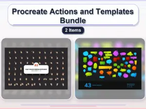 procreate actions and templates bundle 2 items collage 74093b26 1779181962
