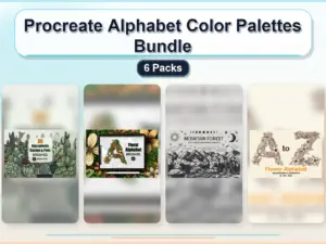 procreate alphabet color palettes bundle 6 packs collage 4078b5fe 1779182021