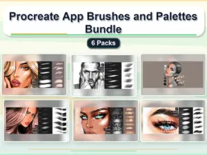 procreate app brushes and palettes bundle 6 packs collage 8b5fedb2 1779183431
