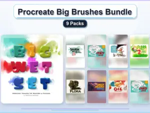 procreate big brushes bundle 9 packs collage 9e7e5cf6 1779183638