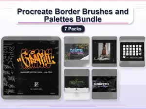 procreate border brushes and palettes bundle 7 packs collage ce2c886d 1779183096