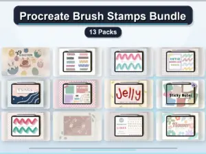 procreate brush stamps bundle 13 packs collage 849926ca 1779183393