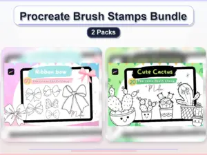 procreate brush stamps bundle 2 packs collage 05310077 1779183586