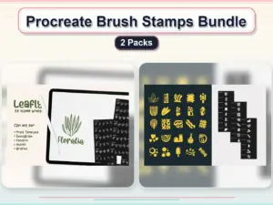 procreate brush stamps bundle 2 packs collage f5eacbdc 1779182979
