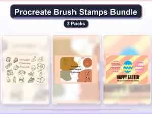 procreate brush stamps bundle 3 packs collage 41130940 1779181690