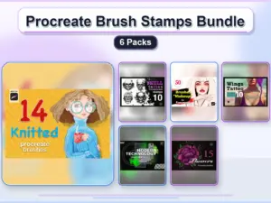 procreate brush stamps bundle 6 packs collage 153130ac 1779183286