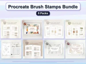 procreate brush stamps bundle 8 packs collage c5bc052b 1779182389