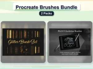 procreate brushes bundle 2 packs collage 893410fe 1779183277