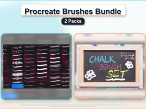 procreate brushes bundle 2 packs collage a068621e 1779183556