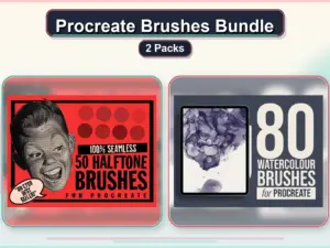 procreate brushes bundle 2 packs collage c567b1fd 1779181115