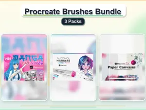 procreate brushes bundle 3 packs collage 7b2a95c8 1779181580