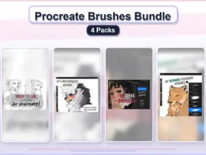procreate brushes bundle 4 packs collage 0439a47c 1779181169