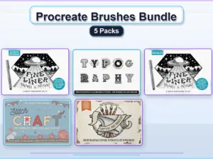procreate brushes bundle 5 packs collage be1ddf10 1779182185