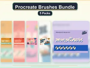 procreate brushes bundle 5 packs collage f52cdcbb 1779183204