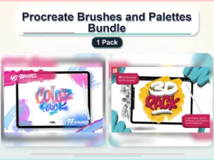 procreate brushes and palettes bundle 1 pack collage c1c80cda 1779181716