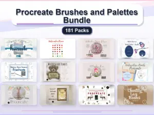 procreate brushes and palettes bundle 181 packs collage 1499caed 1779181371