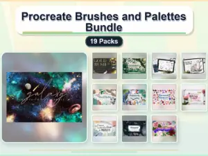 procreate brushes and palettes bundle 19 packs collage 690a4393 1779180614