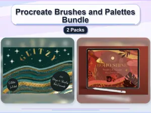 procreate brushes and palettes bundle 2 packs collage 6db63eac 1779181179