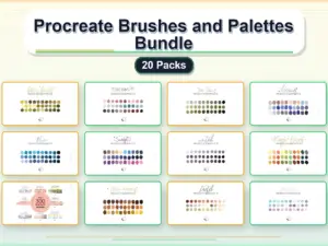 procreate brushes and palettes bundle 20 packs collage 829899ff 1779182740