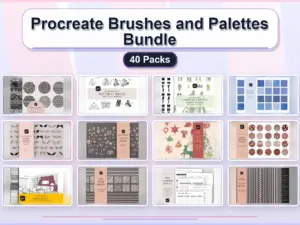 procreate brushes and palettes bundle 40 packs collage 45a6c1d4 1779180944
