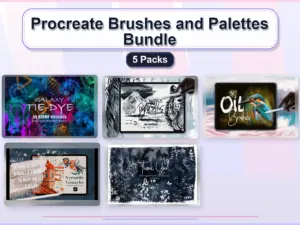 procreate brushes and palettes bundle 5 packs collage 55e88f92 1779181490
