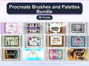 procreate brushes and palettes bundle 58 packs collage 137ec16e 1779183253