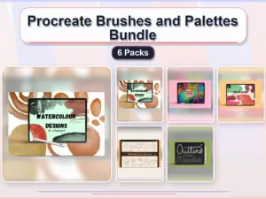 procreate brushes and palettes bundle 6 packs collage c3efbd3b 1779182195