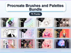 procreate brushes and palettes bundle 75 packs collage 1833fad6 1779182502