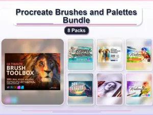 procreate brushes and palettes bundle 8 packs collage 8f2fd0bb 1779181441