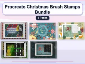 procreate christmas brush stamps bundle 5 packs collage a207b237 1779182559