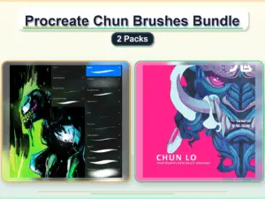 procreate chun brushes bundle 2 packs collage c7646379 1779182455