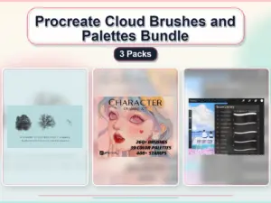 procreate cloud brushes and palettes bundle 3 packs collage 60857ca7 1779181158