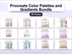 procreate color palettes and gradients bundle 20 packs collage 04bde192 1779181639