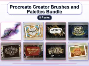 procreate creator brushes and palettes bundle 8 packs collage 5a7d52b7 1779181272