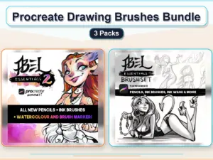 procreate drawing brushes bundle 3 packs collage fb9b94ad 1779182016