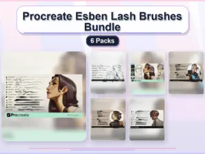 procreate esben lash brushes bundle 6 packs collage 164ddaf1 1779182844