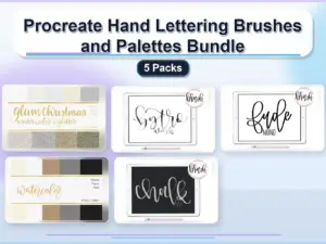 procreate hand lettering brushes and palettes bundle 5 pac collage f6fa262b 1779183505