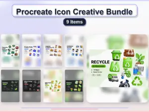procreate icon creative bundle 9 items collage b5b4622b 1779182852