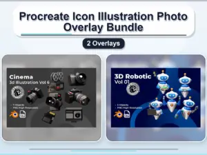 procreate icon illustration photo overlay bundle 2 overlay collage 4e991766 1779183414
