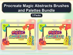 procreate magic abstracts brushes and palettes bundle 3 pa collage 754ab1d8 1779180683
