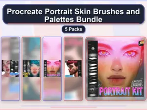 procreate portrait skin brushes and palettes bundle 5 pack collage 633abd91 1779182309