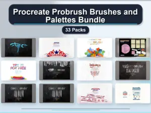 procreate probrush brushes and palettes bundle 33 packs collage baa181c4 1779181263