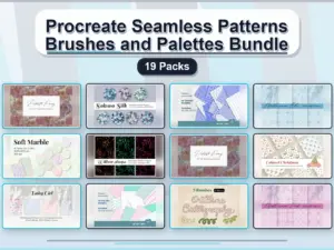 procreate seamless patterns brushes and palettes bundle 19 collage f57a2275 1779182167
