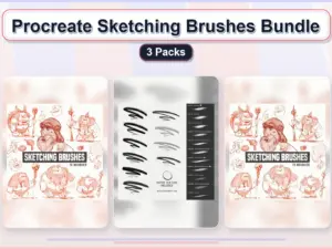 procreate sketching brushes bundle 3 packs collage bb595746 1779183085