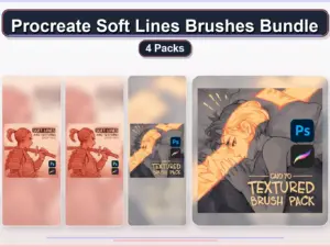 procreate soft lines brushes bundle 4 packs collage 2f227c1f 1779182412