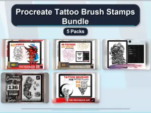 procreate tattoo brush stamps bundle 5 packs collage 63676f71 1779182476