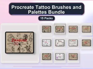 procreate tattoo brushes and palettes bundle 15 packs collage 670a5aae 1779180694