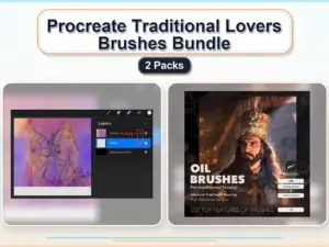 procreate traditional lovers brushes bundle 2 packs collage 1e117996 1779182857